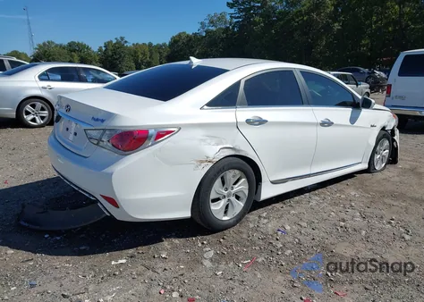 2015 Hyundai Sonata Hybrid z USA, uszkodzony, nr VIN KMHEC4A41FA133077
